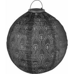Lanterne solaire à led Luna Eclipse – Éclairage de jardin solaire - 310x310mm – Gris terre - Fait