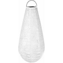 Lanterne solaire à led Luna Drop – Éclairage de jardin solaire - 400x200mm – Givre - Fait-main