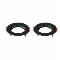 GU10 2 support de projecteur led encastré rond couleur noire réglable - V-tac