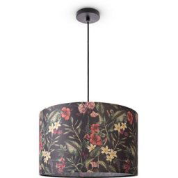 Paco Home - Plafonnier Salon Lampe Table à Manger Suspension Fleurs Palmiers Déco E27 Lampe à