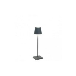 Zafferano - Poldina Pro Micro gris foncé rechargeable et dimmable led lampe de table