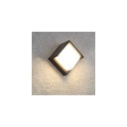 Applique Murale led 15W Noire Carrée IP65 avec cache - Blanc Chaud 2300K - 3500K - Blanc Chaud