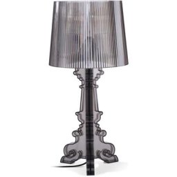 Privatefloor - Lampe de table Bour - Petit modèle Gris foncé - Acrylique, Plastique - Gris foncé