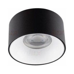 Kanlux - Support de Spot Encastrable Rond Mini riti GU10 Noir et Blanc