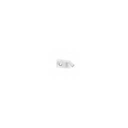 Trio - Applique double extérieur moderne métal Tunga - Blanc