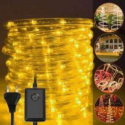 Tuyau lumineux led Chaîne de lumière Tuyau lumineux Party Light Garden Blanc chaud-40m - Blanc