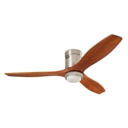 Ventilateur de plafond Stem dc Bois foncé avec led