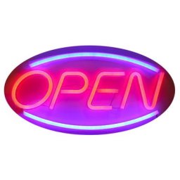 1pc Enseigne Lumineuse Open Néon Art Mural Ouverte usb Lampe Néon pour Magasin Club Garage Deco