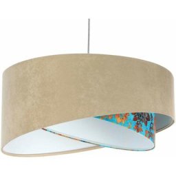 Bps Koncept - Suspension galaxy asymetric - Beige sable, blanc, bleu, or - Beige sable, blanc,