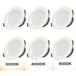 Linghhang - Spot Encastrable led, 5W 230V IP44 Lot de 6 Spots Ultra Plats, Spot de Plafond led