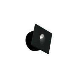 Spot led mural carré noir 3W 4000K - Noir