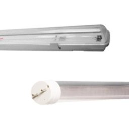 Kit de Réglette led Etanche + Tube Néon led 150cm T8 50W - Blanc Chaud 2300K - 3500K - Blanc Chaud