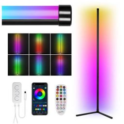 7W led lampadaire coin lampe coin lampe rgb lampadaire couleur changeante lampadaire - Tolletour