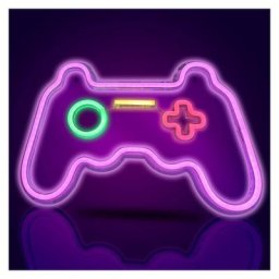Enseignes au néon en forme de jeu LED pour décoration murale Gaming Zone Party rose