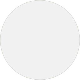 Protecteur de table transparent ø 60 cm 2 mm pvc Vidaxl Transparent