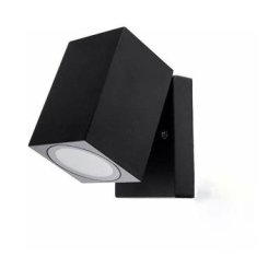 Applique carré 1xGU10 orientable noir IP44 étanche