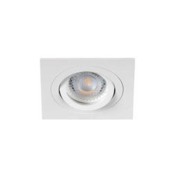 Support de Spot Encastrable Carré Orientable Blanc
