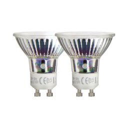 Lot de 2 ampoules smd led, culot GU10, 520 Lumens, équivalence 75W, 4000 Kelvins, Blanc neutre
