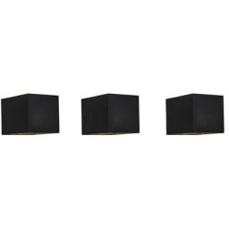 Lot de 3 appliques modernes noir - Transfert - Qazqa