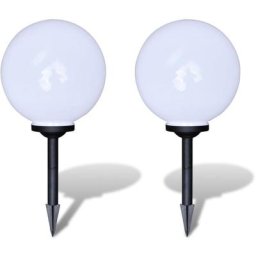 Lampes d'allée à led 2 pcs 30 cm avec piquet de sol Vidaxl n/a