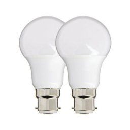 Lot de 2 Ampoules led A60, culot B22, 10W cons. (60W eq.), lumière blanc chaud - PACK2EB806G