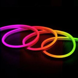 Gaine Néon led Flexible Dimmable 11W/m 220V ac 60LED/m Semi-circulaire 180° rgb IP67 sur Mesure