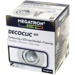 Spot encastrable LED GU10, GU5.3 Megatron MT75400 blanc chaud 6 W blanc