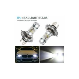2x H4 Cree led 100W 20SMD Super Brillant Brouillard Lampe led Blanc 6000K
