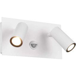 Trio - Applique double led extérieur moderne métal Tunga capteur de mouvement - Blanc