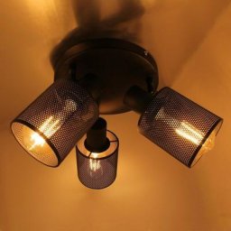 Arum Lighting - Plafonnier Industriel chicago E27 3 Têtes