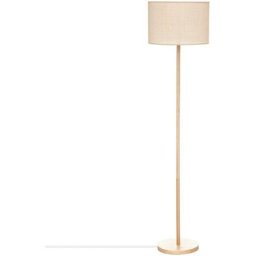 Atmosphera - Lampadaire Della beige en pin H149 -5cm créateur d'intérieur - Beige