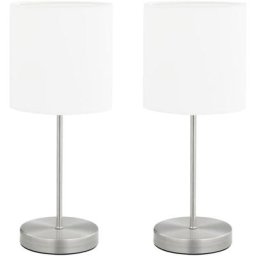 Vidaxl - Lampes de table 2 pcs Bouton tactile Blanc E14 n/a