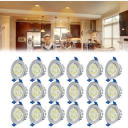 Hengmei - Spot encastrable de salle de bain Lot de 20 led Spot Encastrable Encastré 3W Blanc chaud