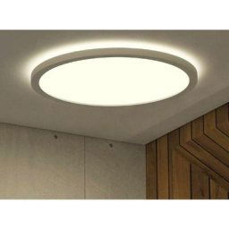 Plafonnier à led, plat réglable, rond 24W slim, blanc réglable, pour chambre/salle de