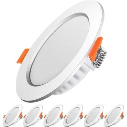 Erqvhqv - Spot led encastrable,Extra plat,5W 500lumen equivalent 50W incandescence,Rond ultraslim