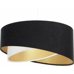 Bps Koncept - Suspension galaxy eco velours - Noir, blanc, doré - Noir, blanc, doré