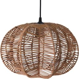 Privatefloor - Suspension Style Boho Bali en rotin - Pya Naturel - Métal, Rotin - Naturel