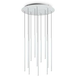 Filo Plafonnier décoratif à 12 grappes de gouttes Blanc 3000K - Ideal Lux