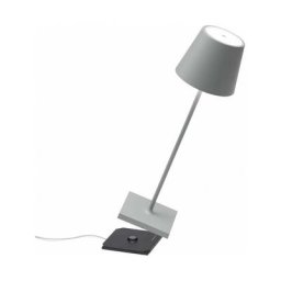 Zafferano - Lampe led de table Poldina Pro Verde Salvia rechargeable et dimmable