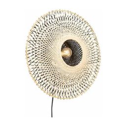 Rina - Applique murale Oriental - 1 lumière - ø 50 cm - Naturel - Oriental - Éclairage intérieur