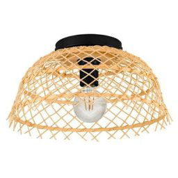 Plafond Lampe Ausnby Nature E27 1x40W H: 20 cm Ø37 cm Dimmable