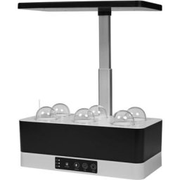 Lampe à led pour plantes noires avec 1670lms, lampe de croissance avec 6 compartiments pour le