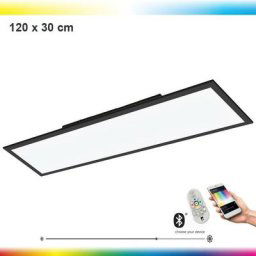 Clairage de plafond salobrena-c l noir: 120 w: 30 h: 5cm dimmable 2700-6500K avec fonction Connect