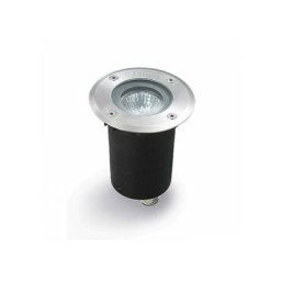 Spot à encastrer Gea, GU10, inox 316 et verre