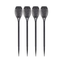 Lot de 4 Piquets led Solaire Flamme, Spéciale Extérieur (IP44) - SO4FLAMME - Xanlite