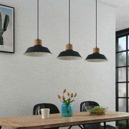 Lindby - Suspension à intensité variable 'Nefeli' en métal pour salon & salle à manger - noir