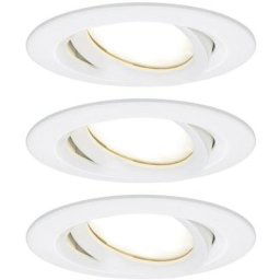 Paulmann - Spot encastrable pour salle de bains jeu de 3 18 w blanc mat X236312