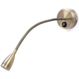 Moonstars - Liseuses murales flexibles/lampe de chevet avec interrupteur, 13 Watt Cree Led, Bronze