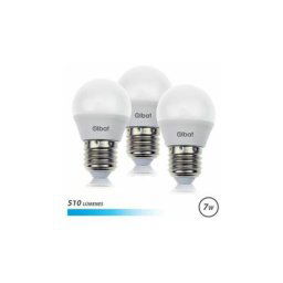 Elbat pack de 3 ampoules led g45 7w e27 510lm - 6500k cold light