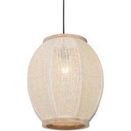Qazqa - rob - Suspension Oriental - 1 lumière - ø 35 cm - Blanc - Oriental - Éclairage intérieur